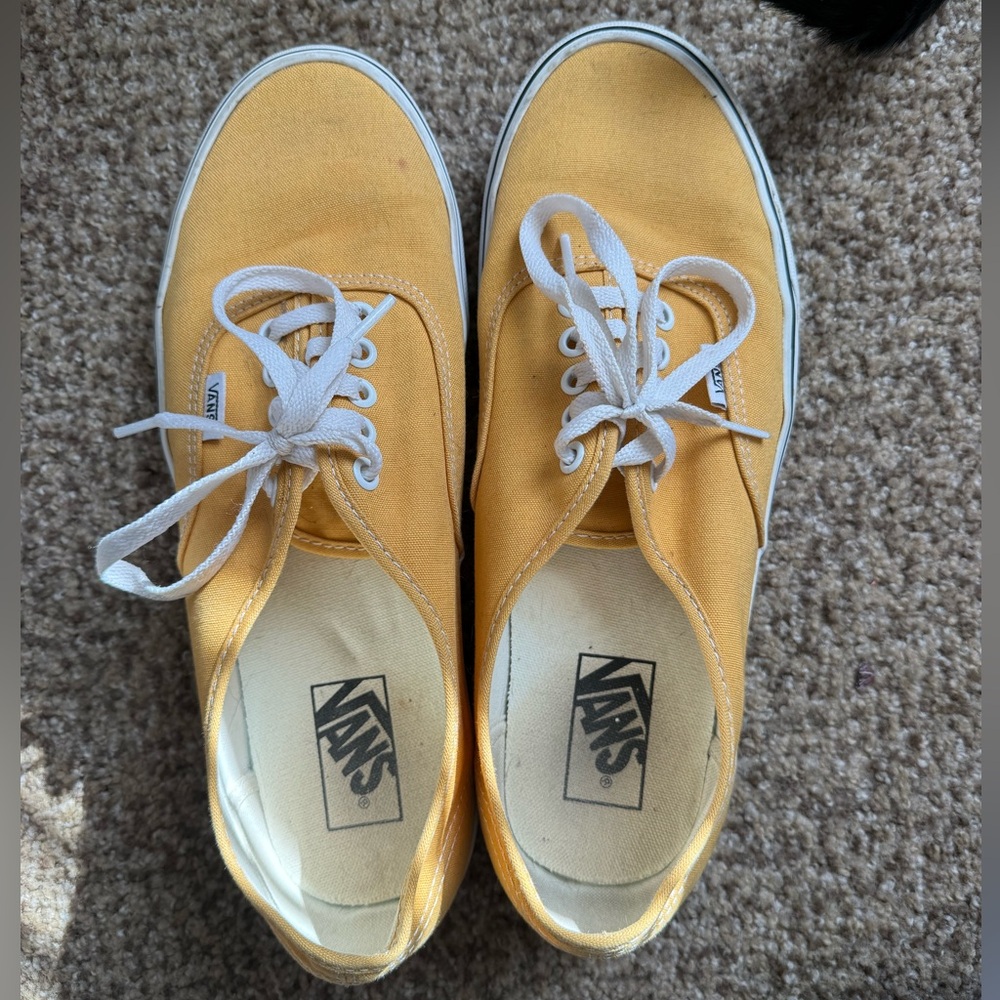 Vans Mustard Canvas Shoes
